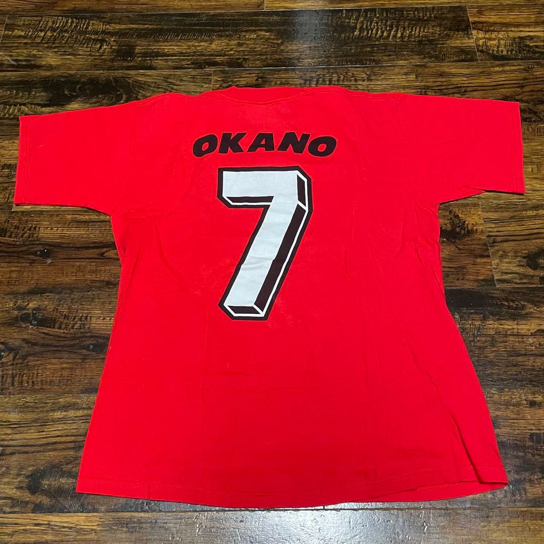 90s 浦和レッズ　日本代表 野人 岡野 雅行 Tシャツ ワールドカップ