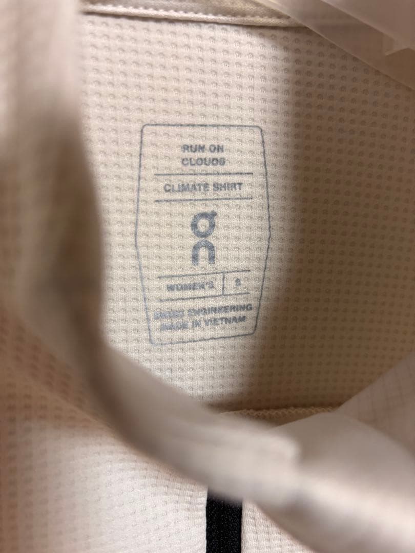 On オン Climate shirts ハーフジップ/レディースS/Ivory