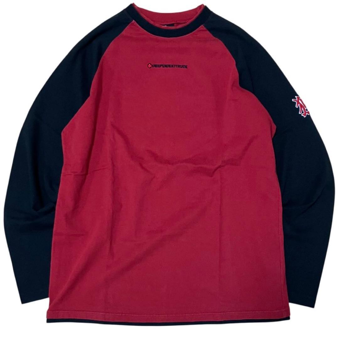 90s INDEPENDENT インディペンデント アイアンクロス 長袖 ロンT