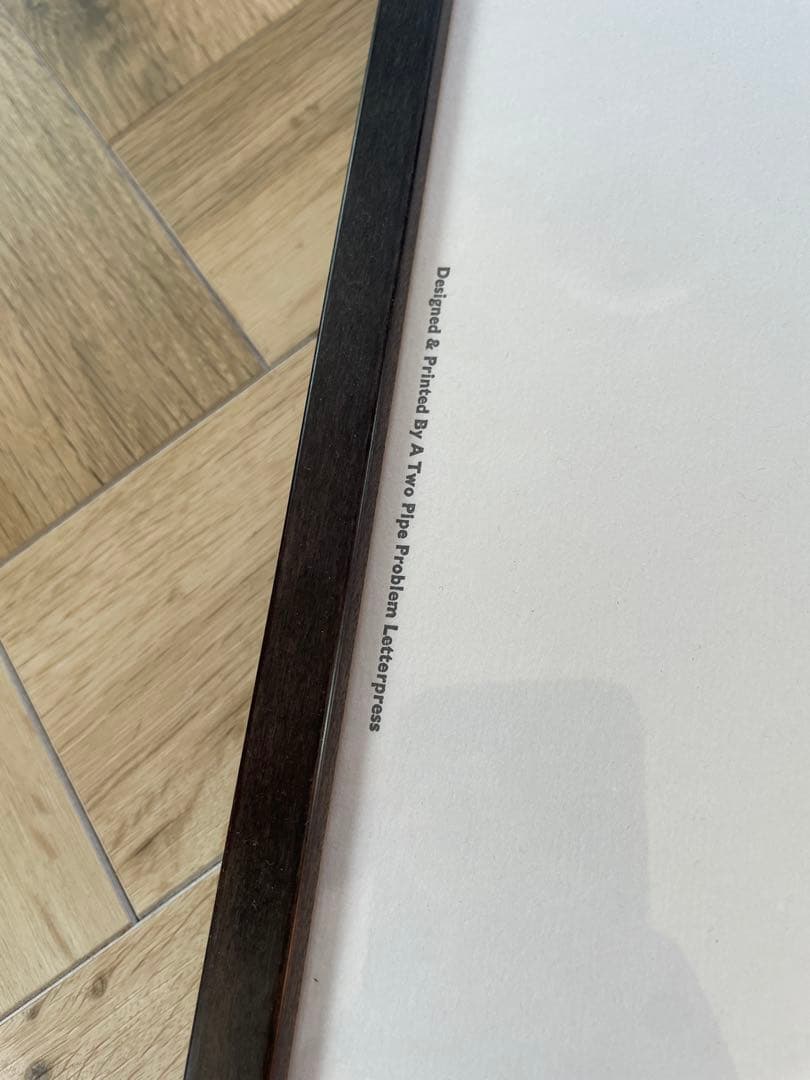 A TWO PIPE PROBLEM アート作品 ポスターLETTERPRESS