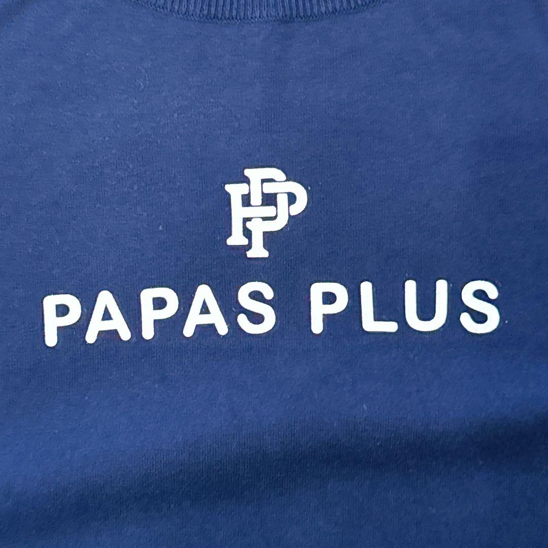 【数回着用・美品】PAPAS パパスプラス ベスト PLUS GOLFネイビー