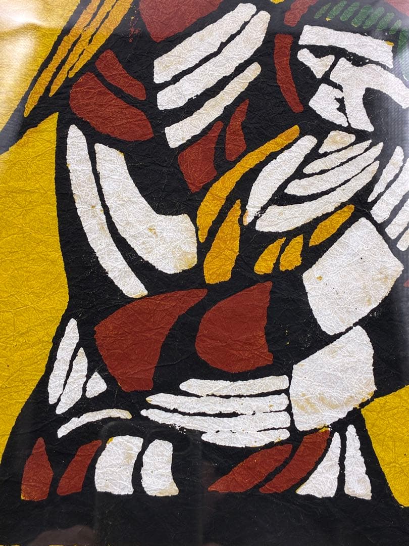 渡辺禎雄 聖母子像 和紙　木版画　サイン付　1993