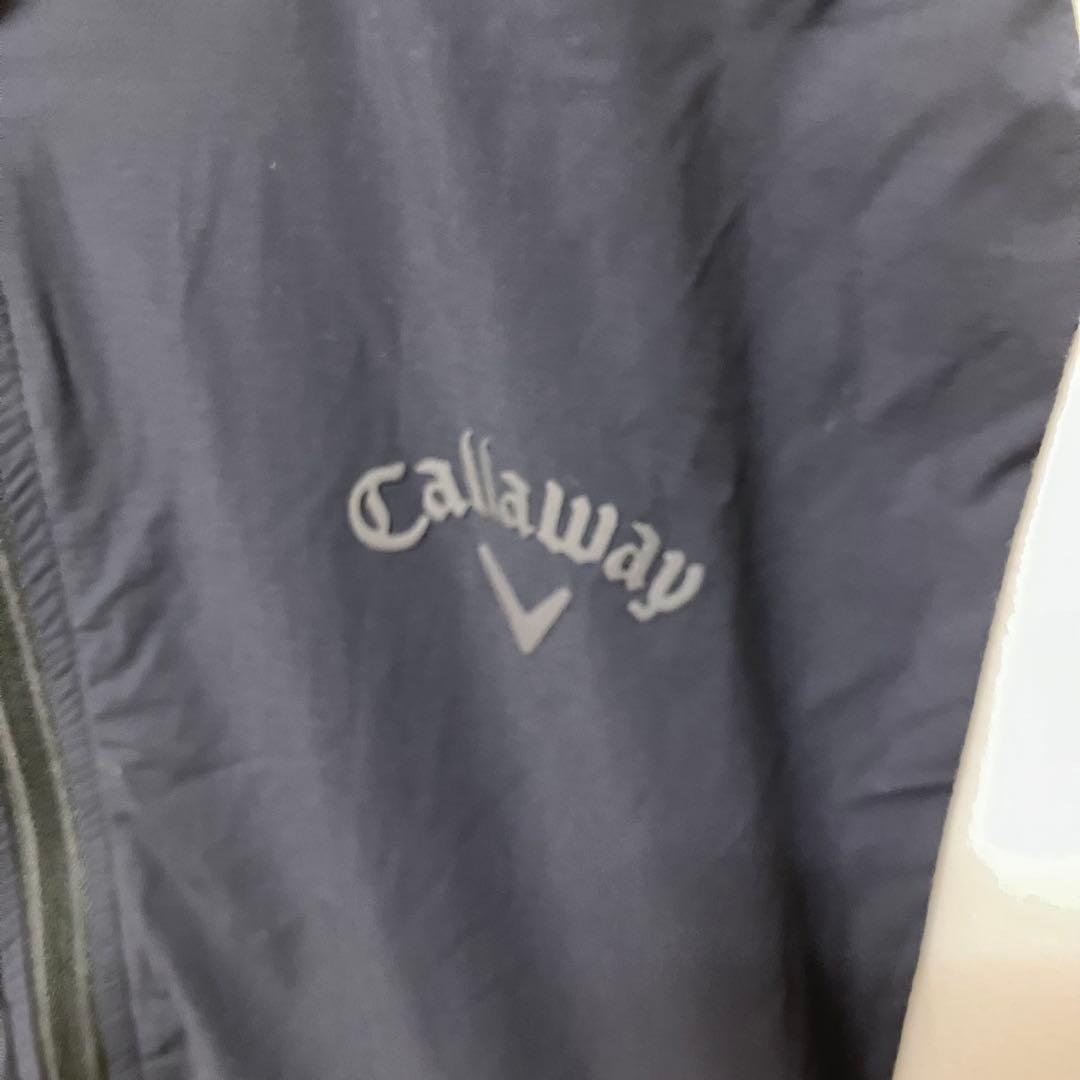 Callaway キャロウェイ　ゴルフ　フルジップジャケット ネイビー/ホワイト