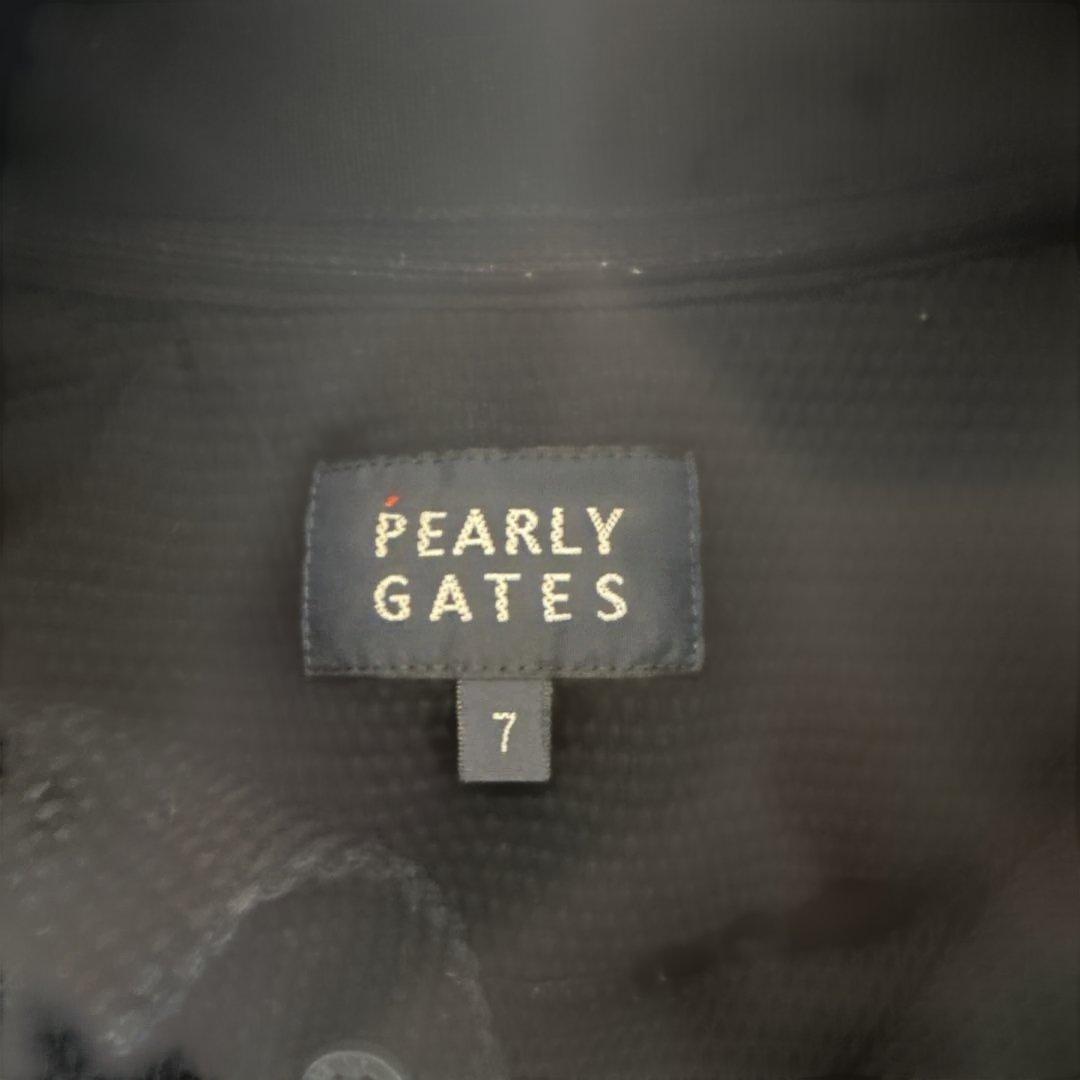 PEARLY GATES ブラックポロシャツ サイズ7