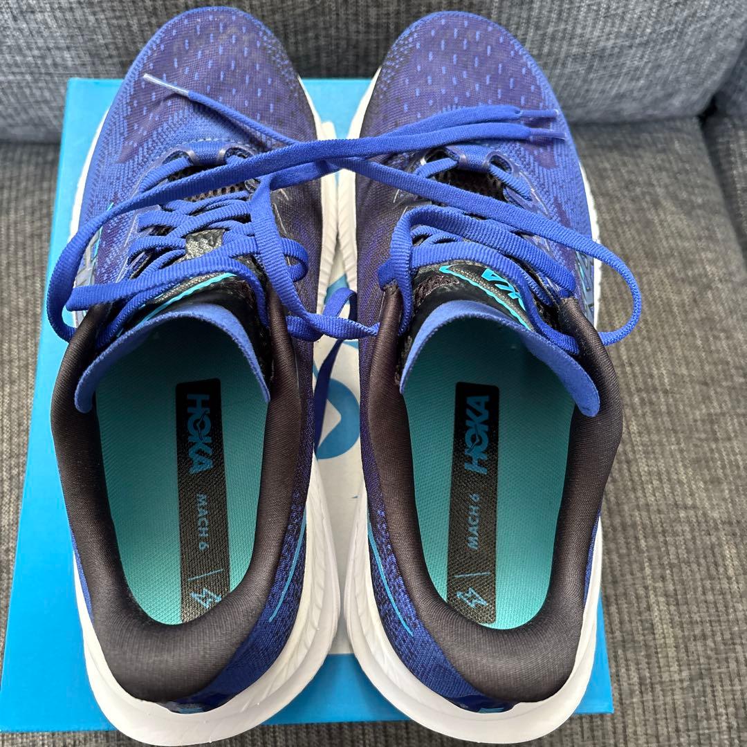 ホカ マッハ6 ワイド HOKA MACH6 26.0cm 青 ランニング