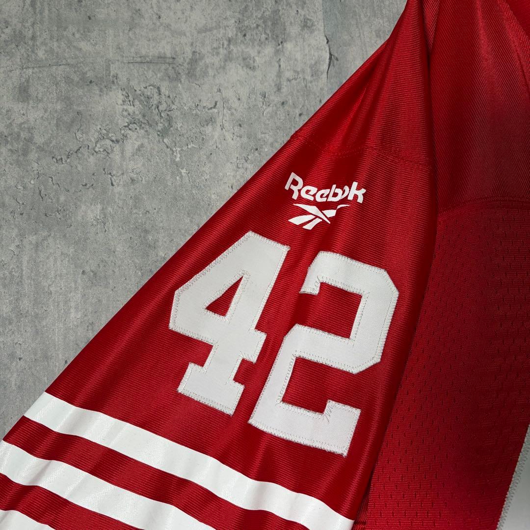 希少 NFL Reebok SF 49ers ロニー ロット ゲームシャツ