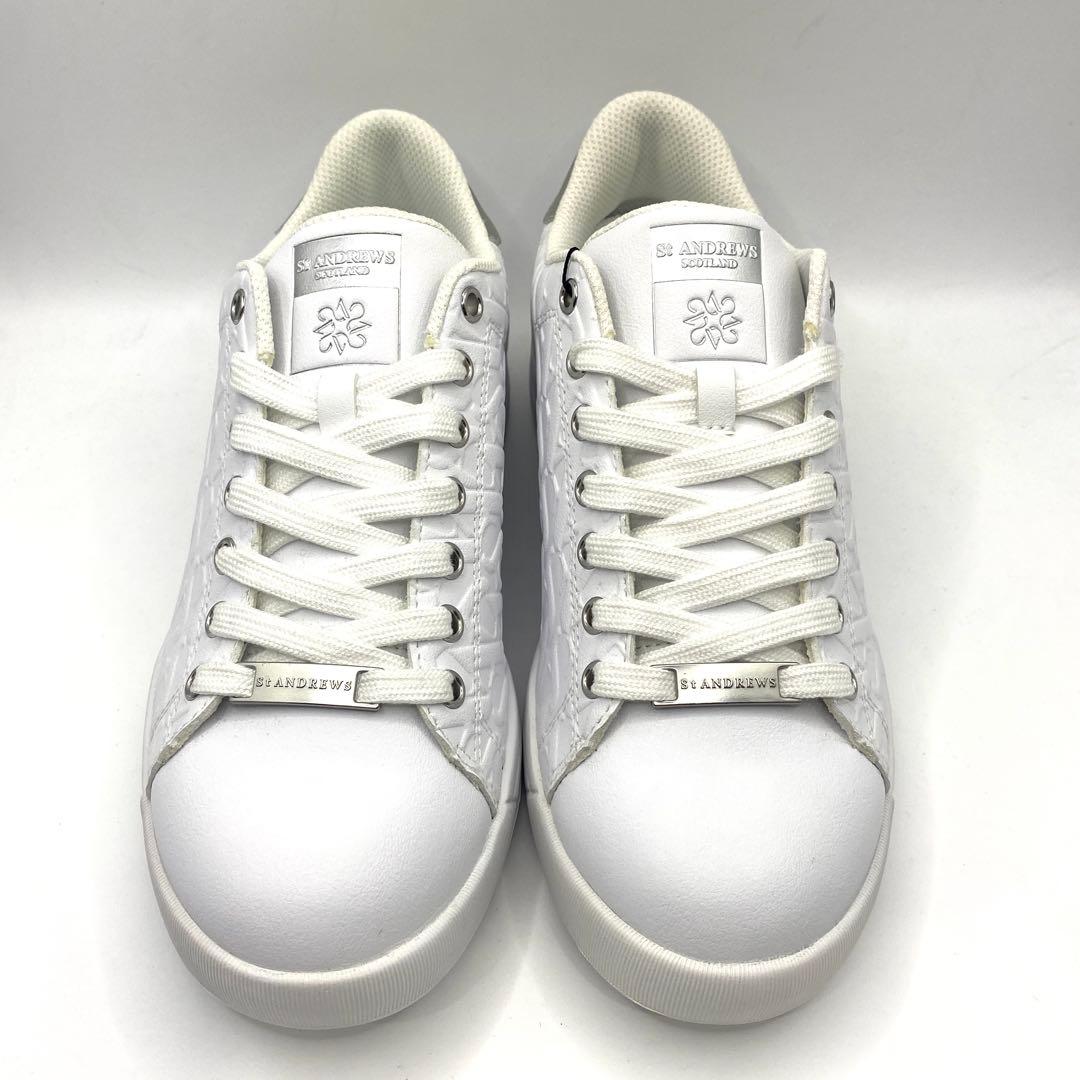 【未使用】定価3.7万円 St ANDREWSエンボススパイクレスシューズ