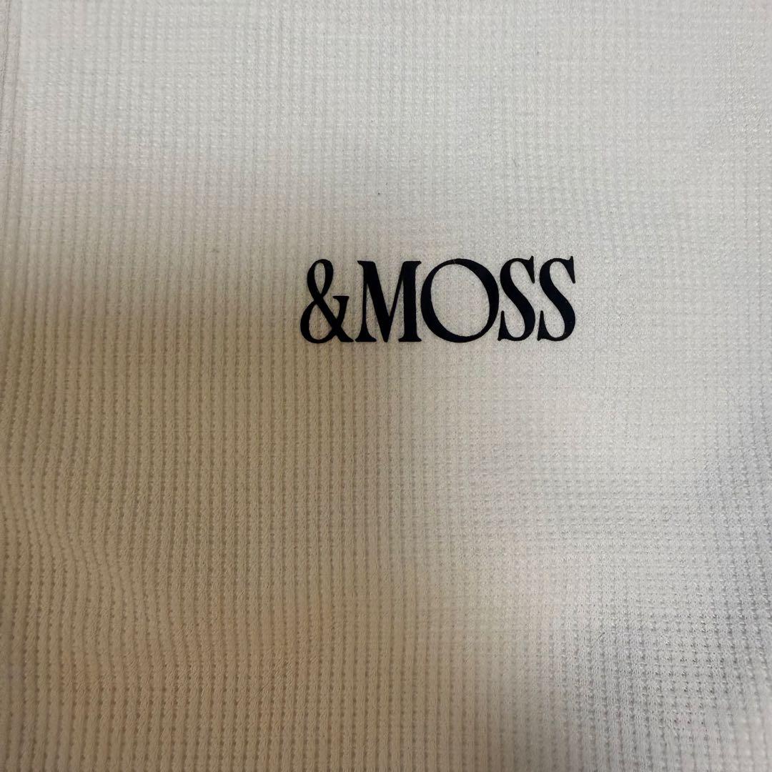 &MOSS ホワイト 七分袖カットソー　M ほぼ未使用