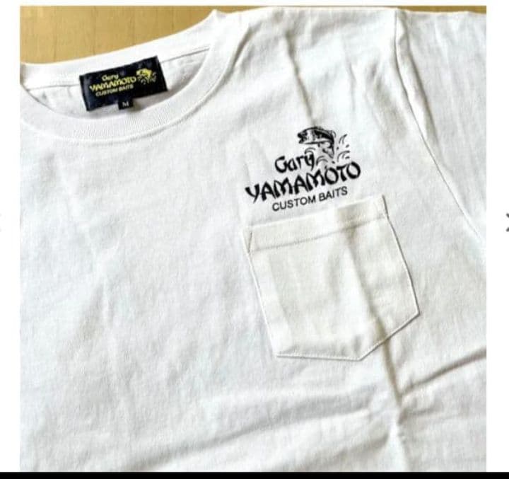 Gary yamamoto　ゲーリーヤマモトポケット Tシャツホワイト Lサイズ