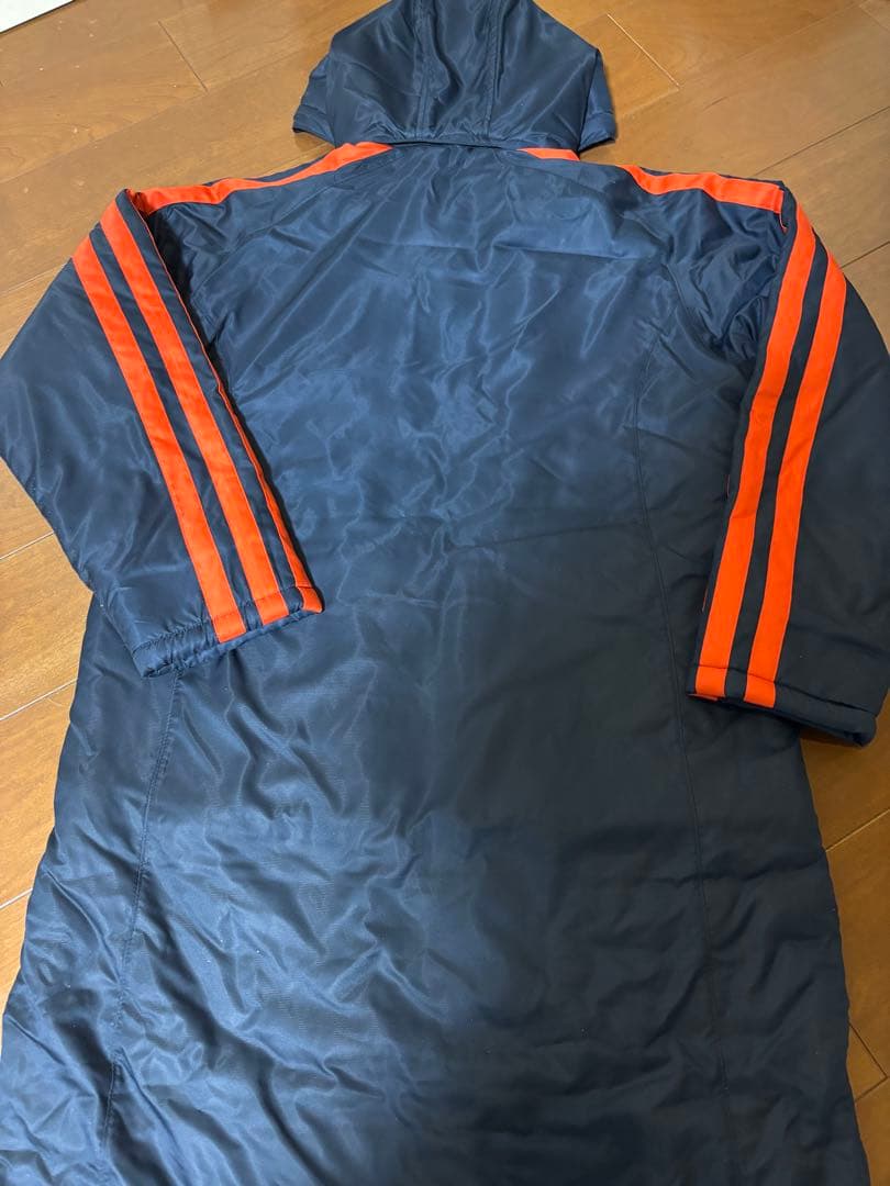 【新品】adidas アディダス ボア ベンチコート ロングコート ネイビー L
