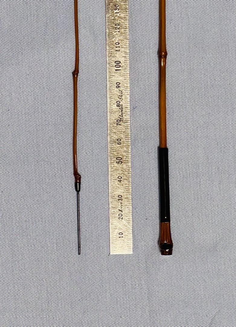 品川和竿やす製作布袋全竹のタナゴ竿　二本継