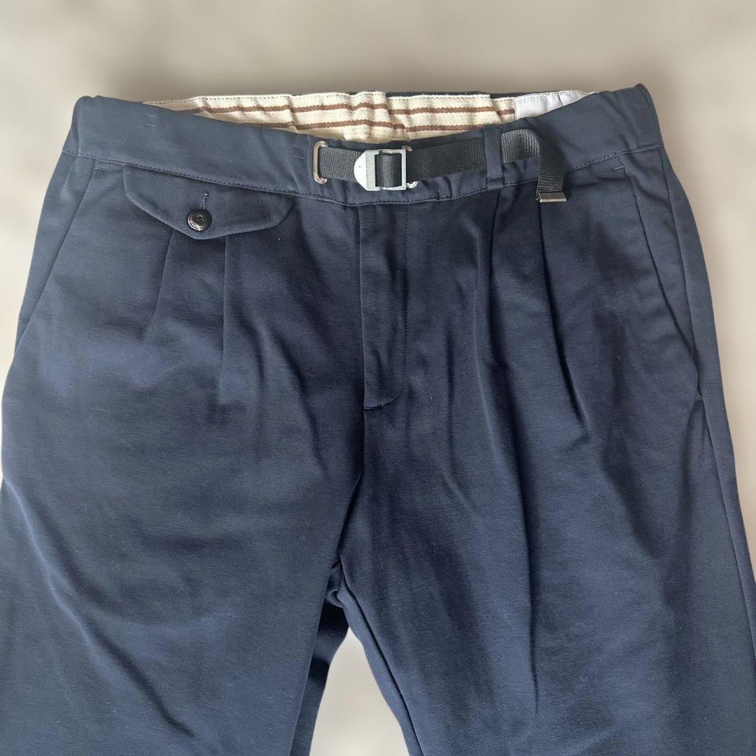 ホワイサンド88 紺色 ストレッチ　ゴルフクロプトパンツ