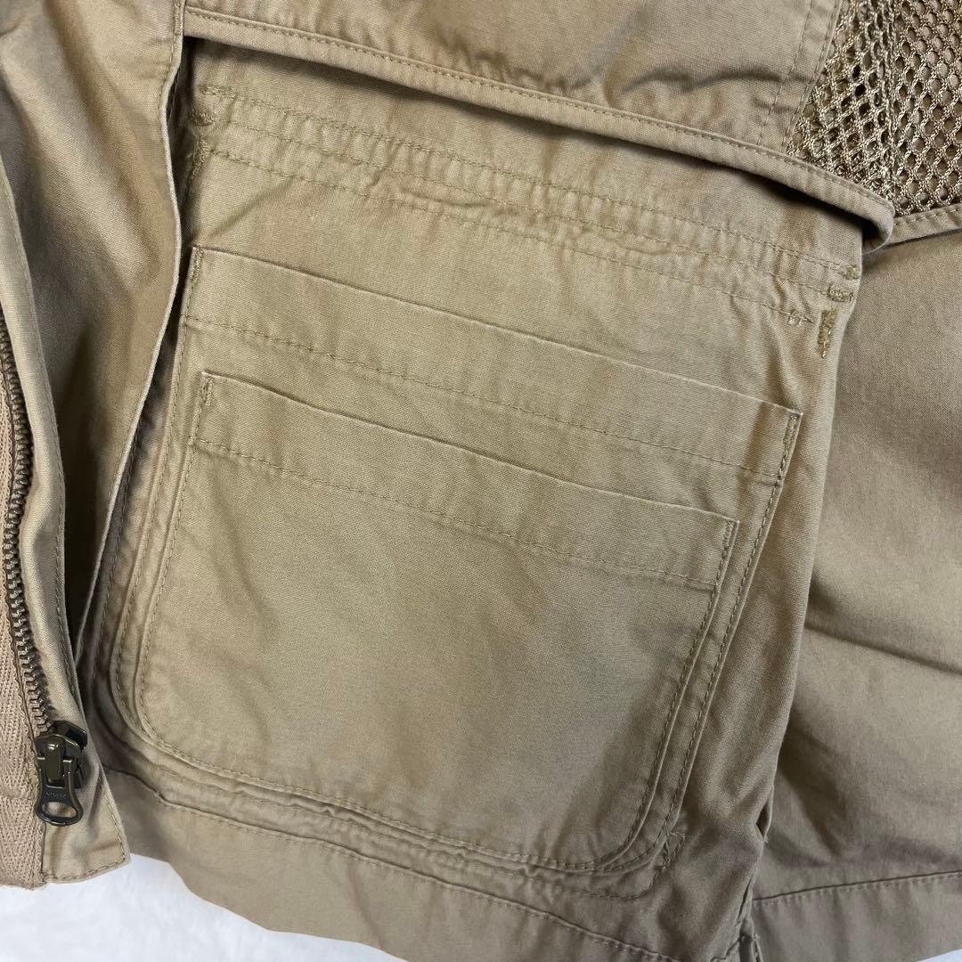 【美品】 エルエルビーン フィッシングベスト ベージュ Mサイズ
