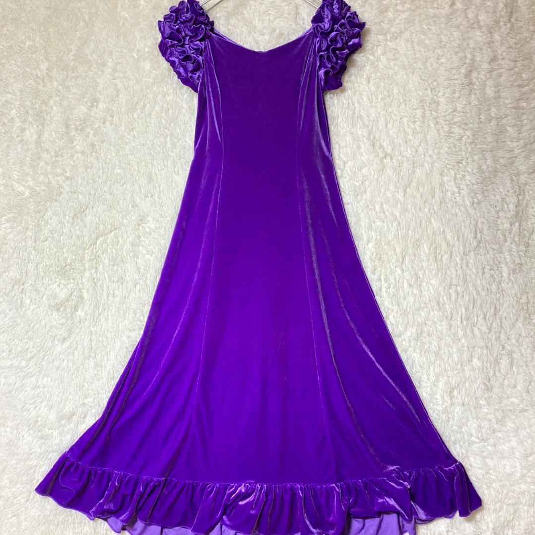 極美品 Mermaid Line MMJ フラダンス ロングワンピース ベロア