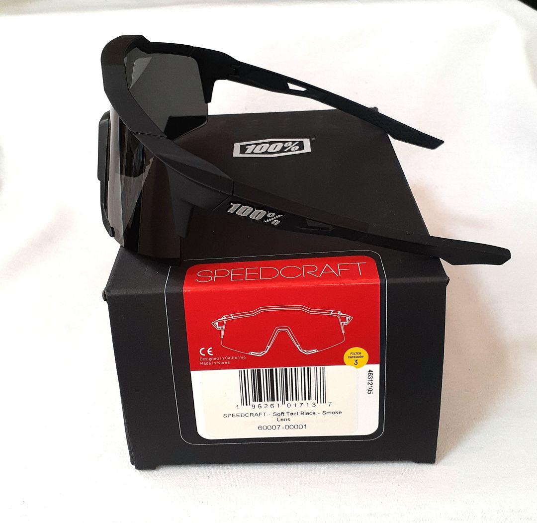 中古100% SPEEDCRAFT ブラック ワンハンドレッド サングラス