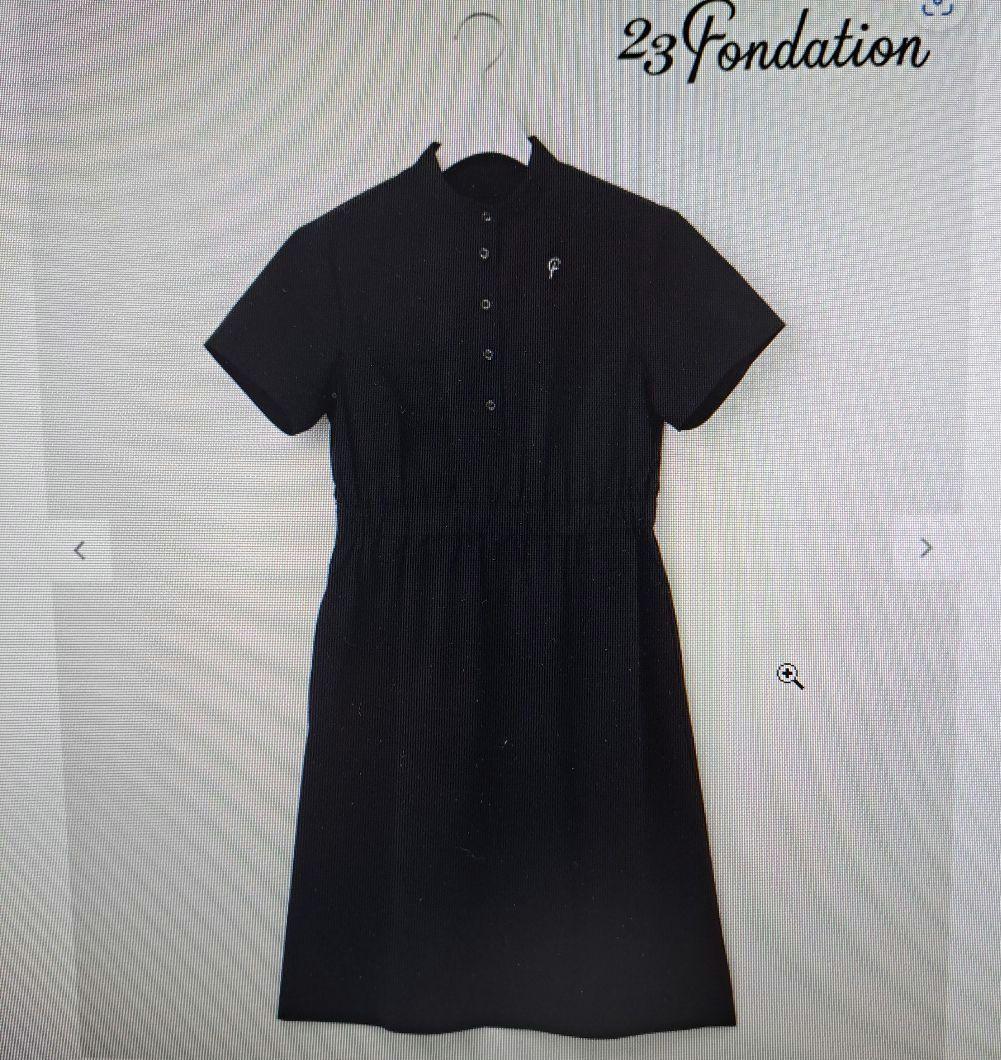 23Fondation 半袖　ゴルフワンピース ネイビー　23区　M　ゴルフ