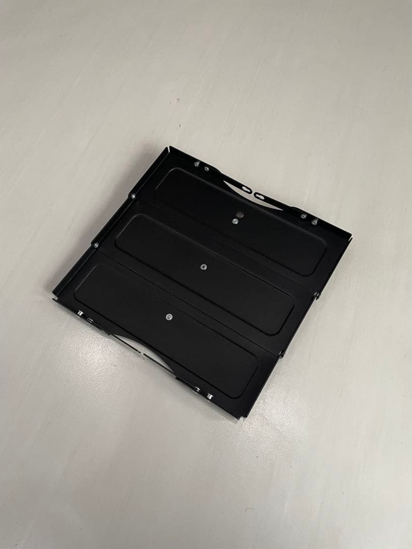 アルペン　アルミユニットテーブル88 オプション テーブルサイドラック2つ付き