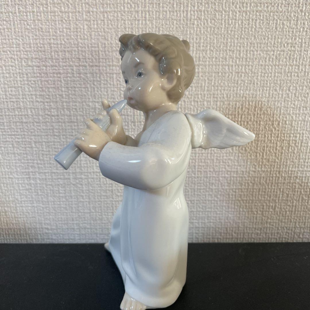 美品 LLADRO／リアドロ フィギュリン／笛を吹く天使 　可愛い