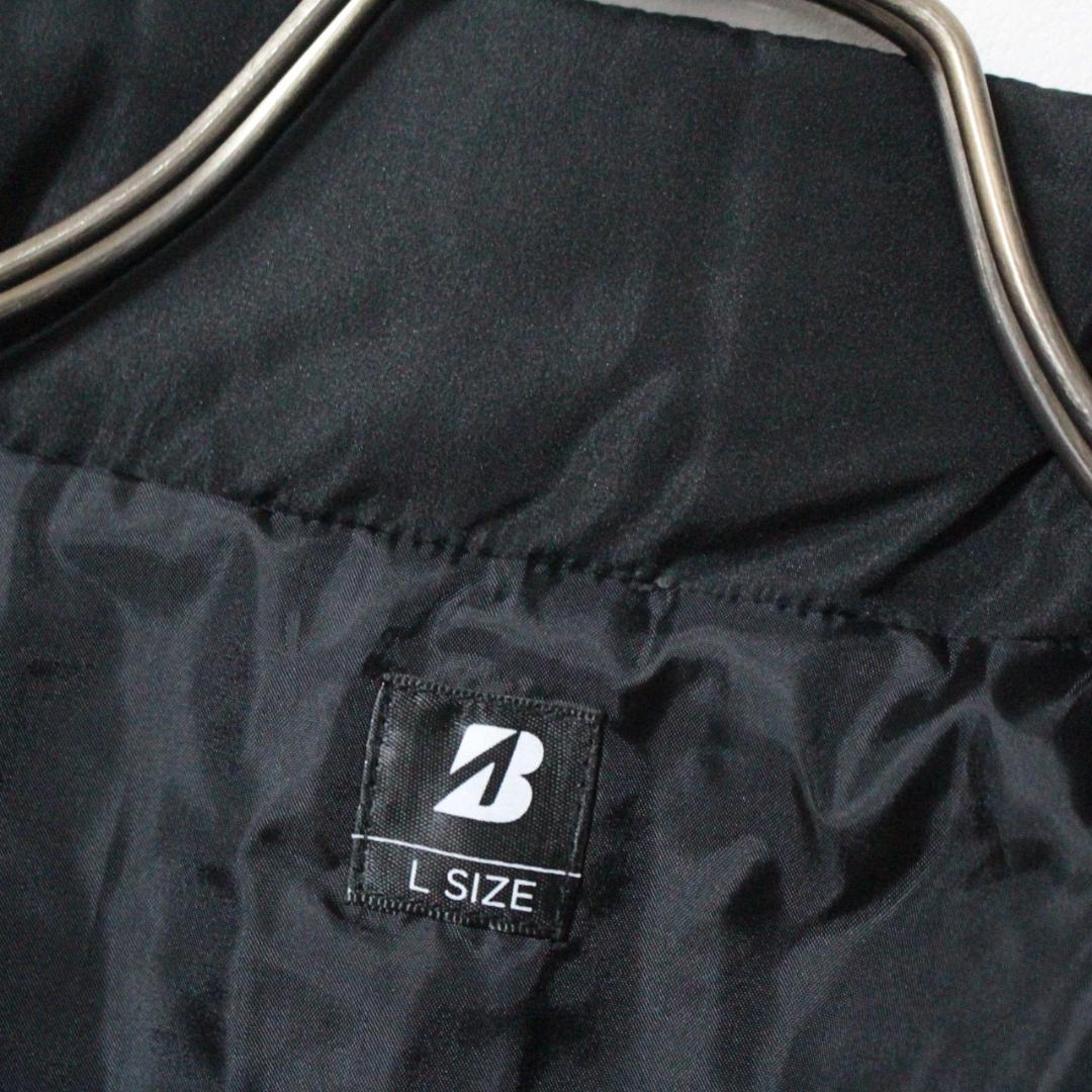 未使用 ブリヂストンゴルフ 長袖半袖 2WAY 中綿ブルゾン Lサイズ 黒