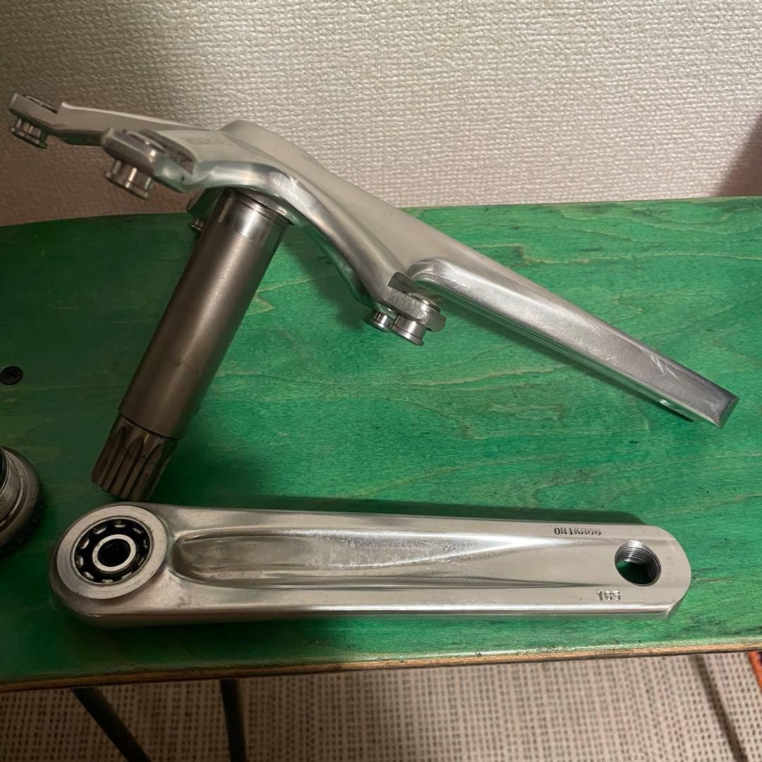 sram omnium 165mm シルバー　トラッククランク