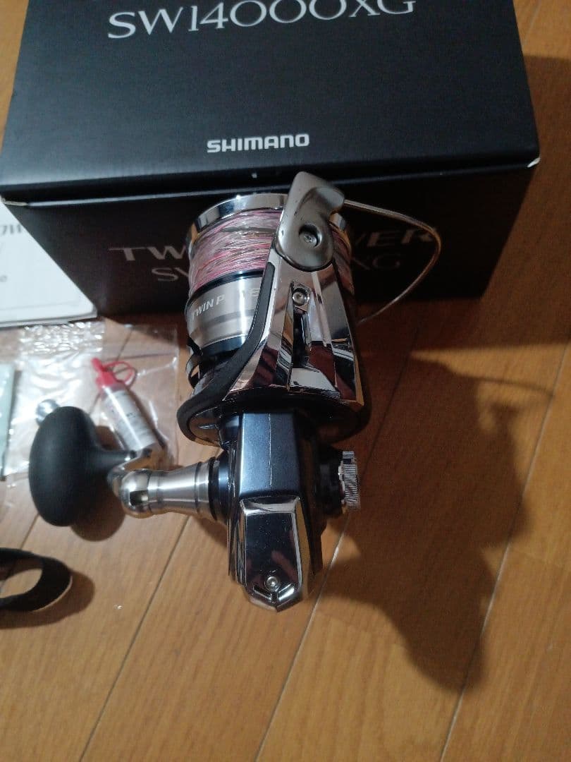 SHIMANO TWIN POWER SW14000XG リールと　マリノ３００
