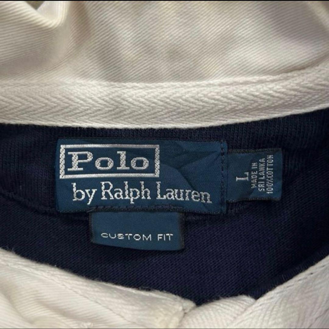 Ralph Lauren ラルフローレン　ラガーシャツ　L ボーダー　POLO