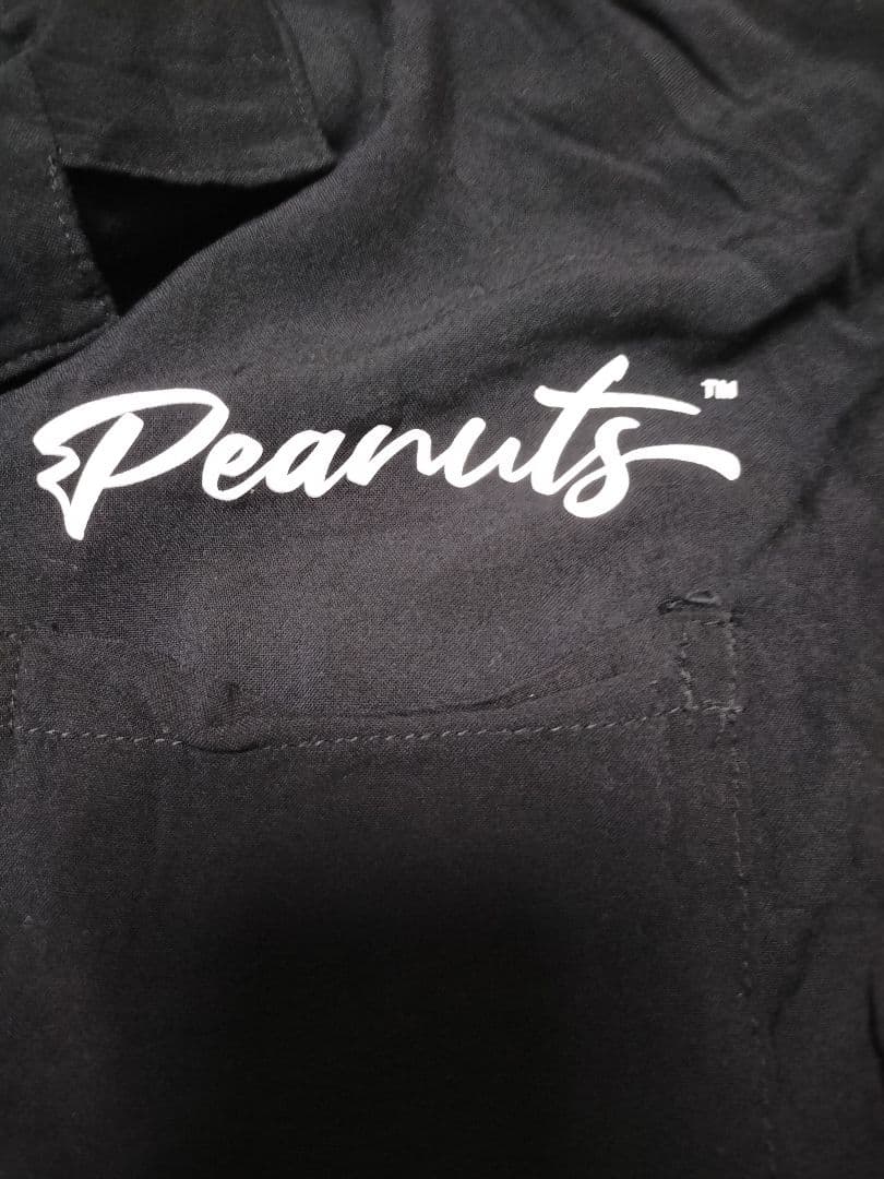 Peanuts ボーリングシャツ ブラック