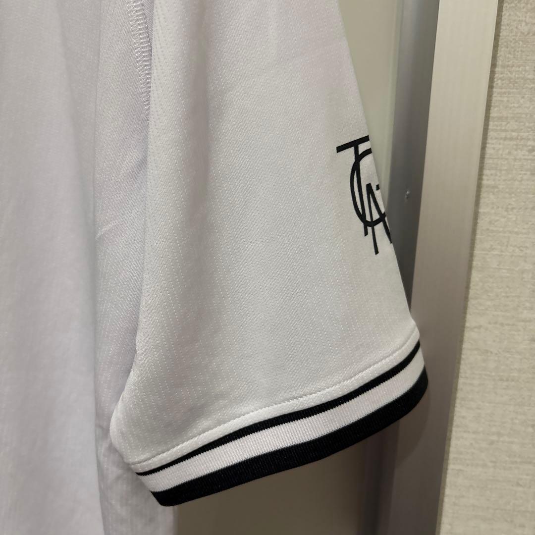 タングラム　tangram ホワイトポロシャツ　XL