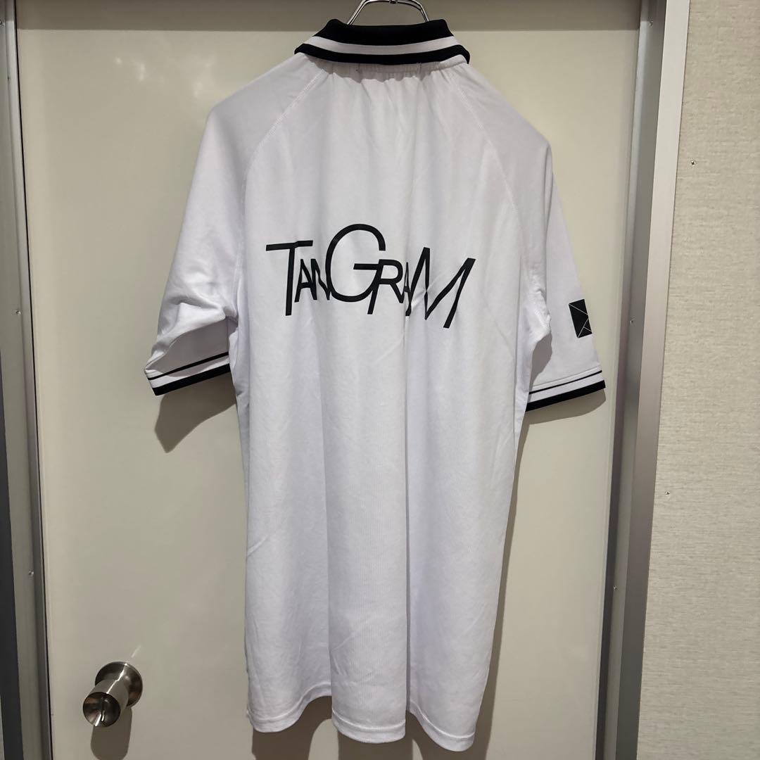 タングラム　tangram ホワイトポロシャツ　XL