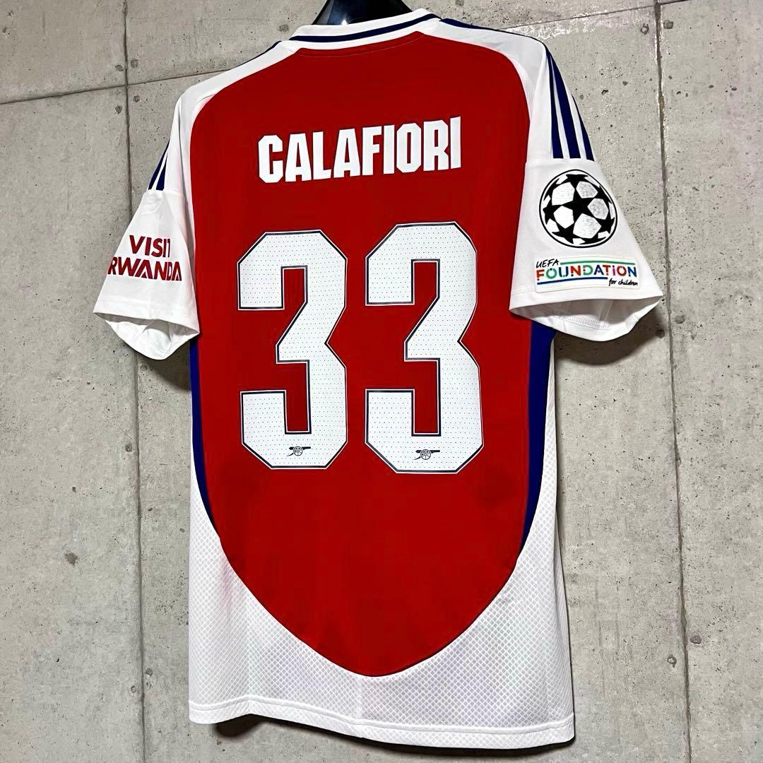 【極美品！】24/25アーセナルFC ♯33 カラフィオーリ【Lサイズ】CL仕様