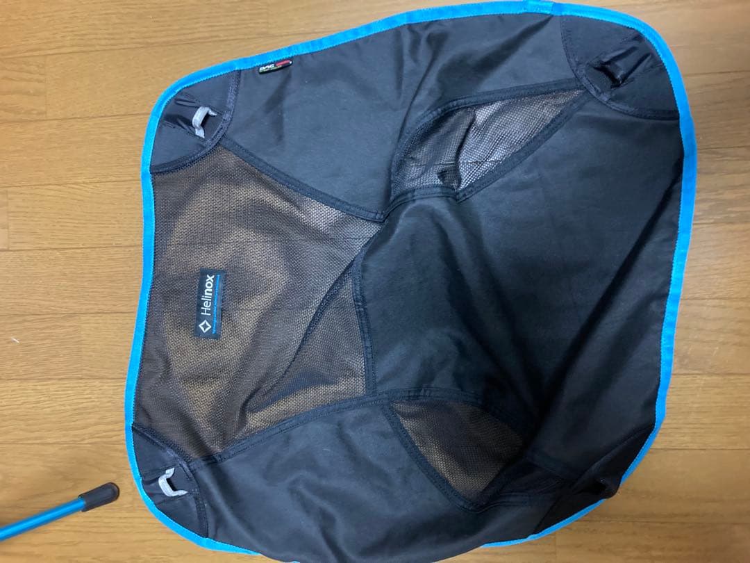 Helinox アウトドアチェア ブラック/ブルー　チェアワン　ボール付き