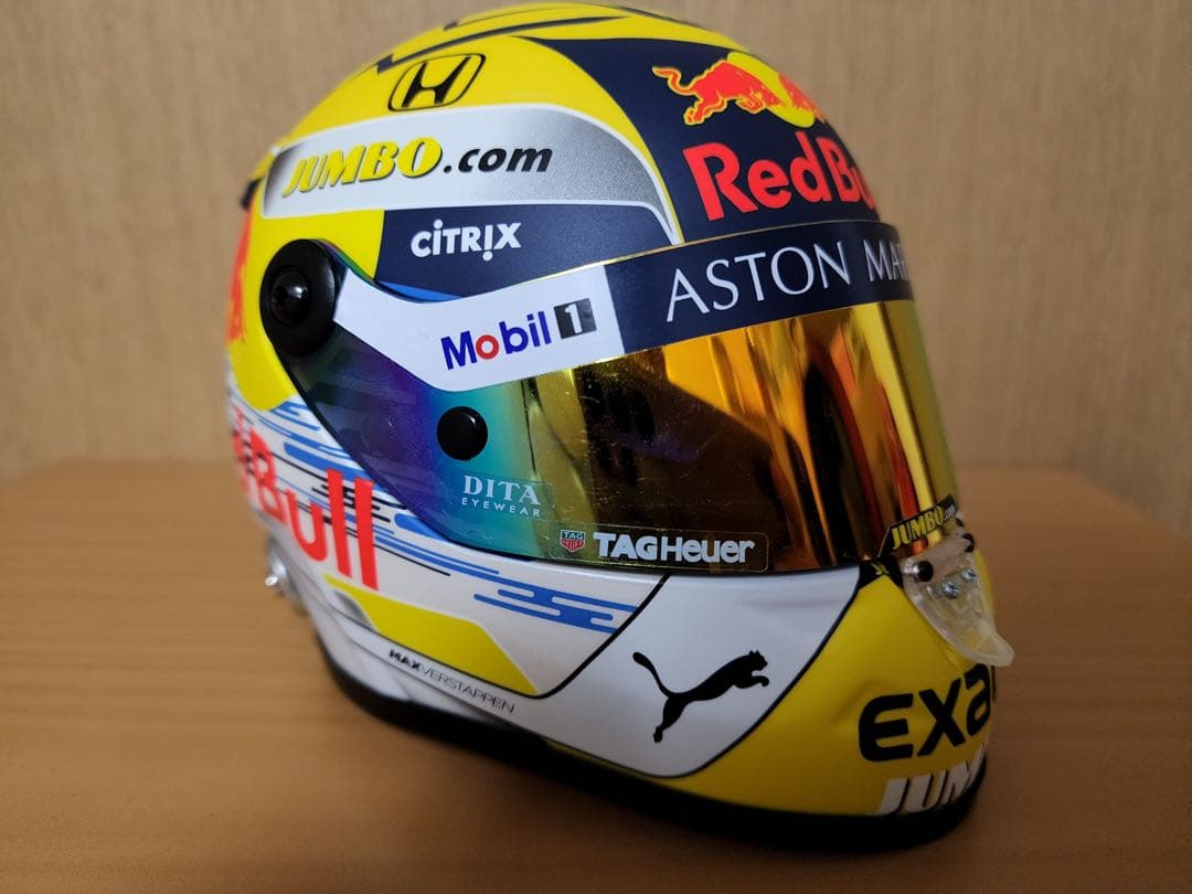 マックス・フェルスタッペン レッドブル1/2ヘルメット2019年オーストリアGP