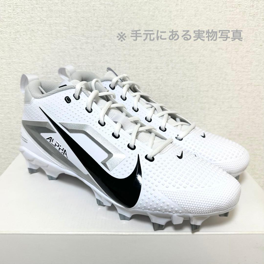 ナイキ 29 アルファメナス エリート 3 アメフト スパイク シューズ 靴 白