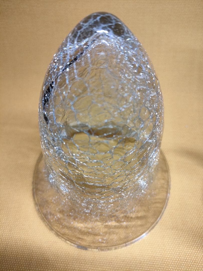 花器　花瓶　ガラス　銅製　オブジェ　置物　インテリア　工芸品　美術品　A1206