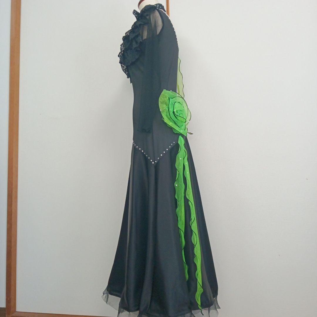 中古ハンドメイド　社交ダンス　スワロ付き　ワンピース　ドレス