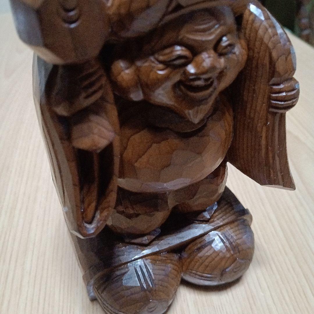 飛騨一位細工　大黒様　木製彫刻