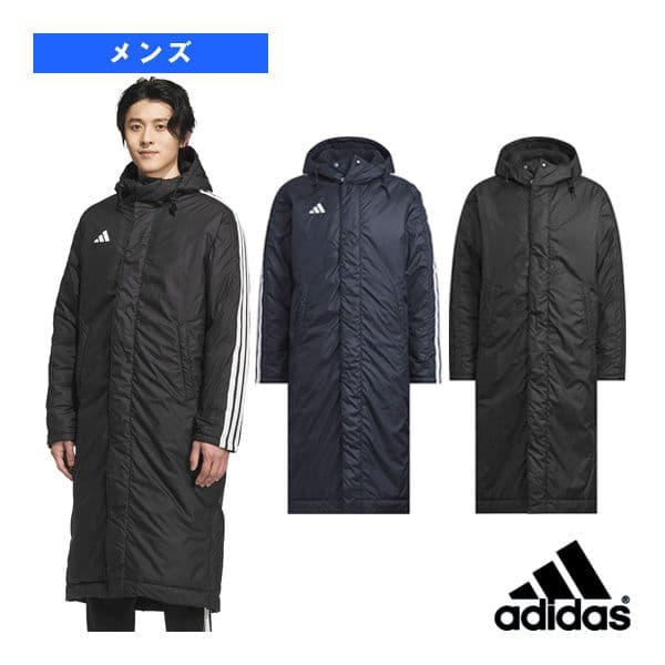 新品adidasアディダスボアキルティングベンチコートL黒ブラック