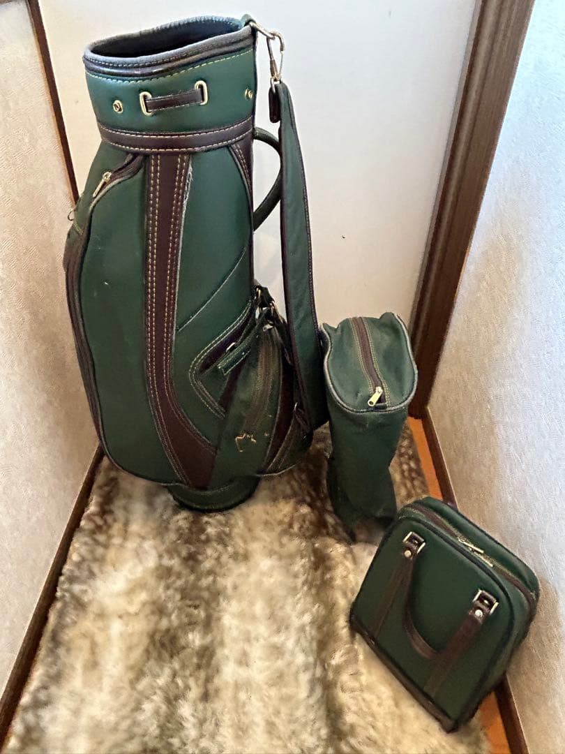 希少 本革 HONMA キャディバック シューズケースカートタイプ ゴルフバック