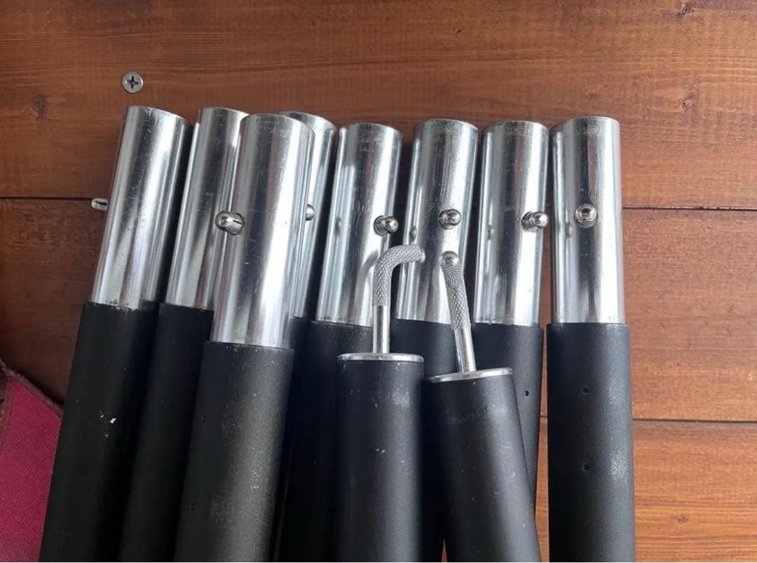 DOD BIG TARP POLE ビッグタープポール　ブラック　2本セット