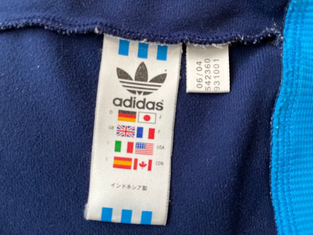adidas アディダス トラックジャケット ネイビー ブルー Ｍ ジャージ