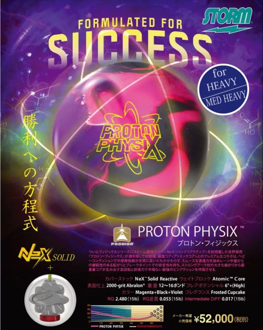 プラグ済み　美品　STORM PROTON PHYSIX 15ポンド