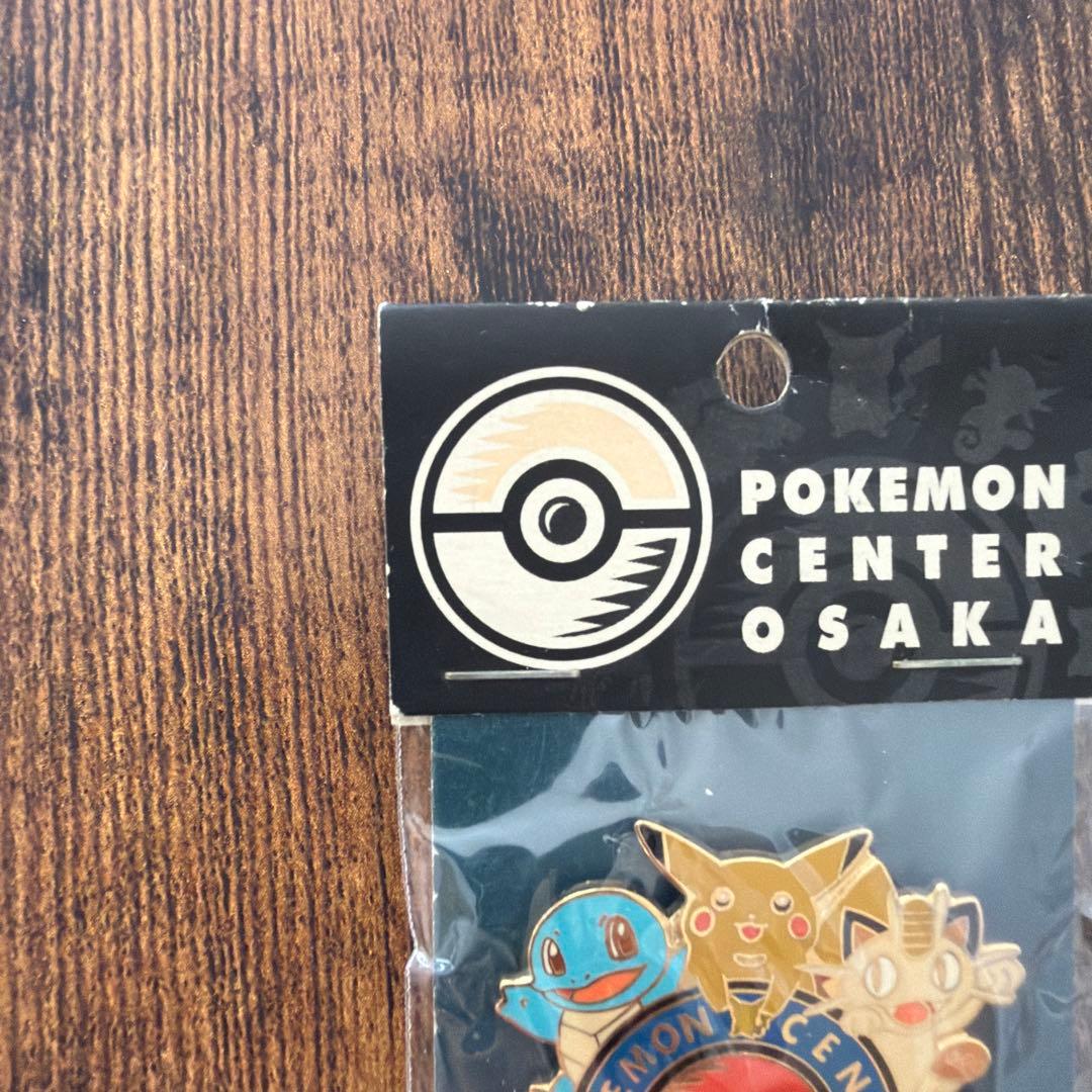 新品未開封　ポケモンセンター　オーサカ　1998 ニャース　ピンバッジ　ロゴ