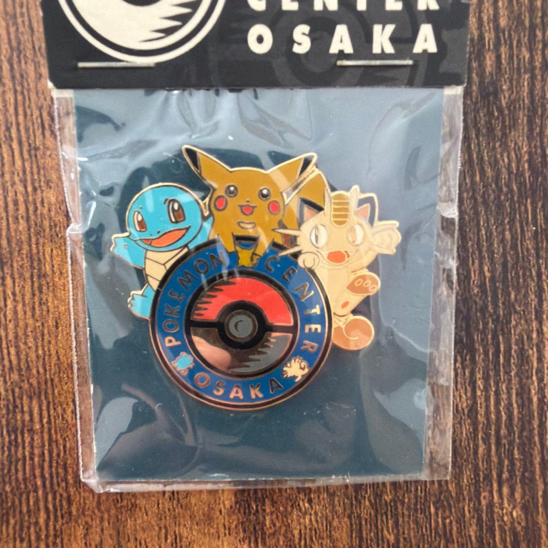 新品未開封　ポケモンセンター　オーサカ　1998 ニャース　ピンバッジ　ロゴ