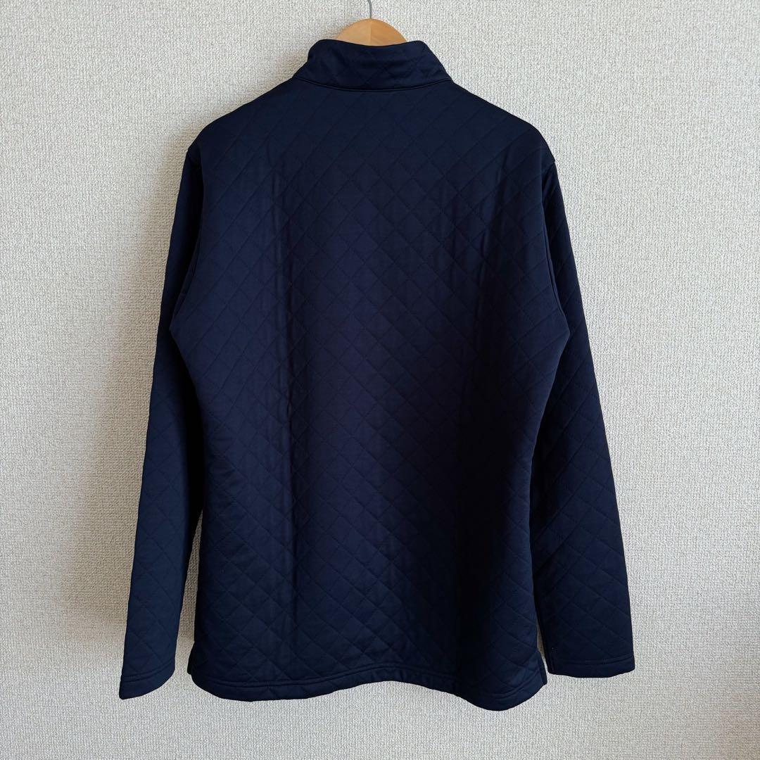 【極美品】 Munsingwear 長袖 ポロシャツ ネイビー ダイヤキルト