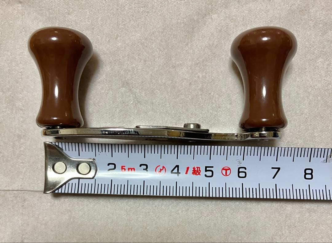 ハネダクラフト　右用パワーハンドル　軸長70mm ソリッドブラウンノブ