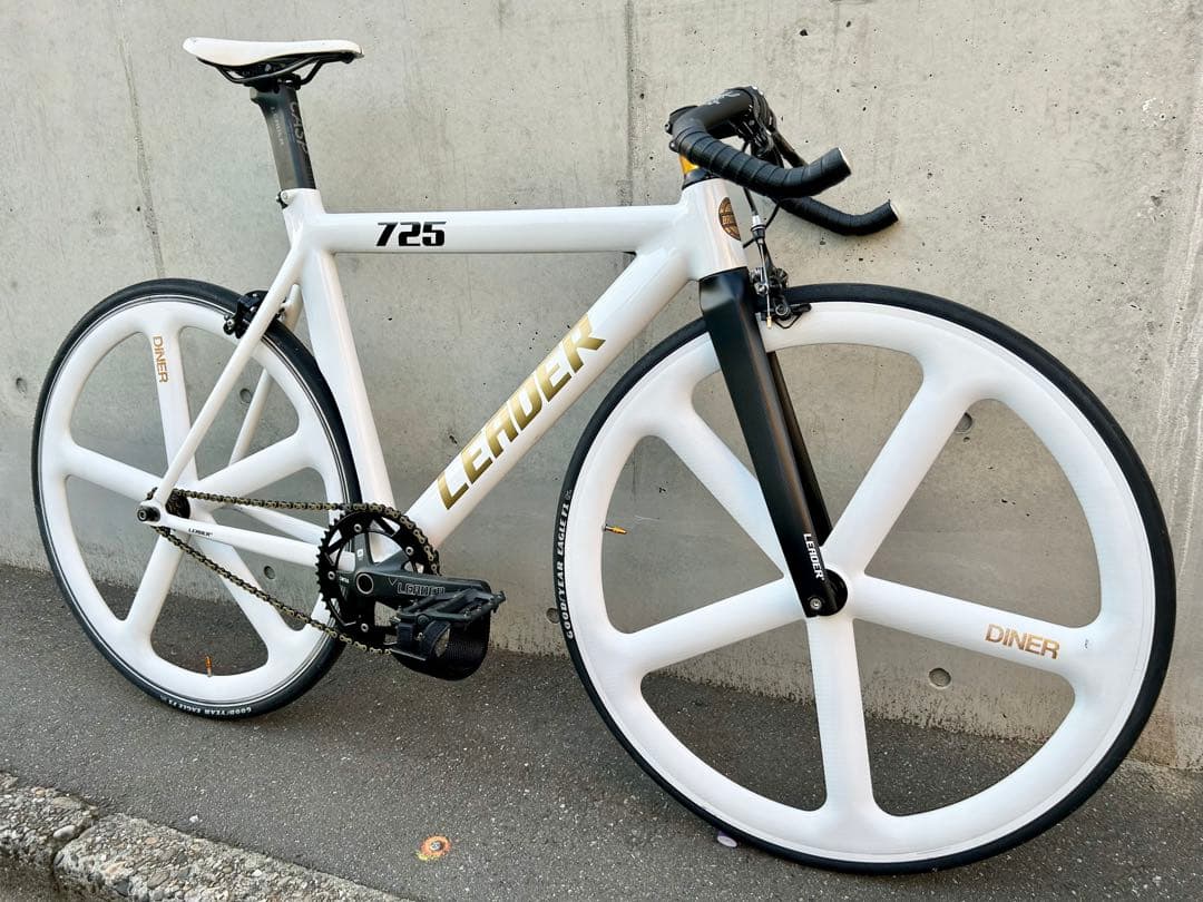 LEADER BIKE 725 TR CUSTOM M 白金 エアロピストバイク