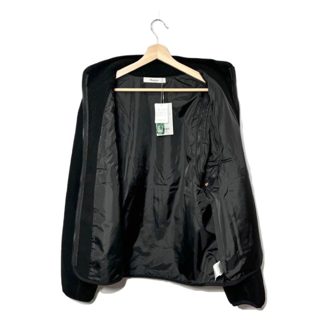 新品 ラッセルノ 2WAY ボアフリース ジャケット ブラック L 5 ベスト