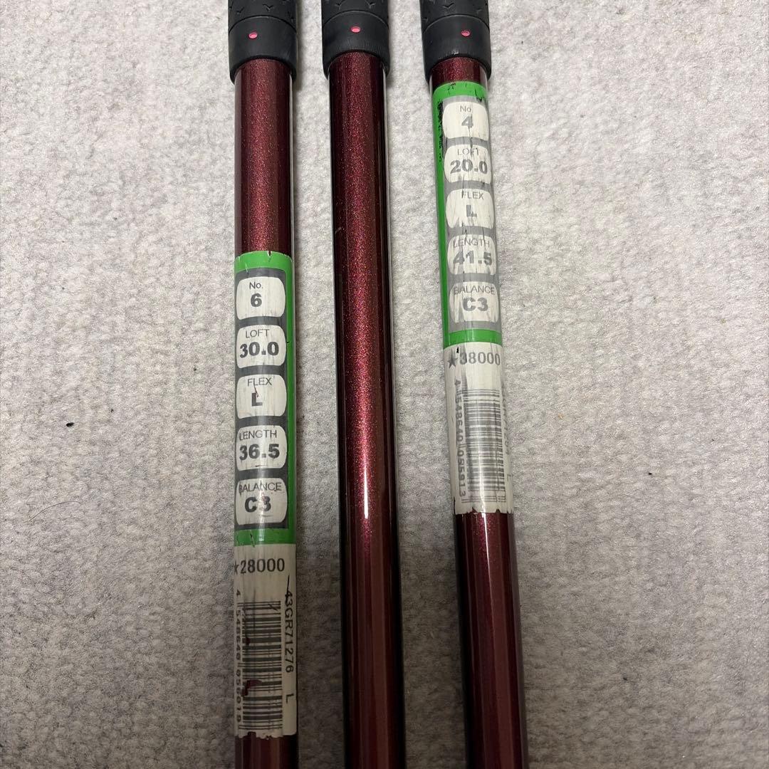 【レディース】ミズノJPX ウッド3セット　4w 9w 6ut a25 Ｌ