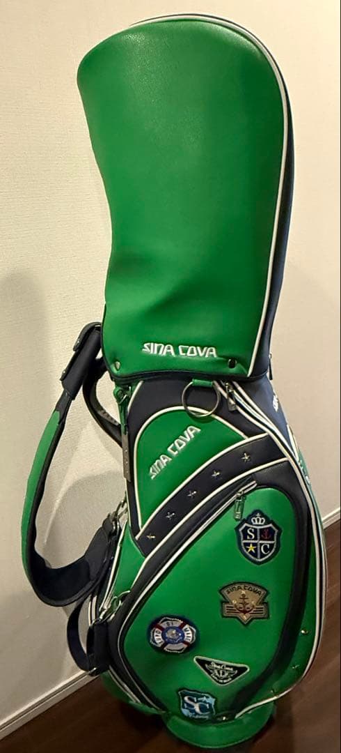 SINACOVA ゴルフキャディバッグ　グリーン　美品