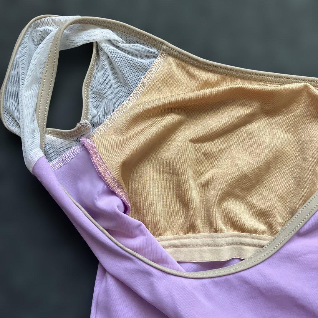 YUMIKO ピンクメッシュレオタード